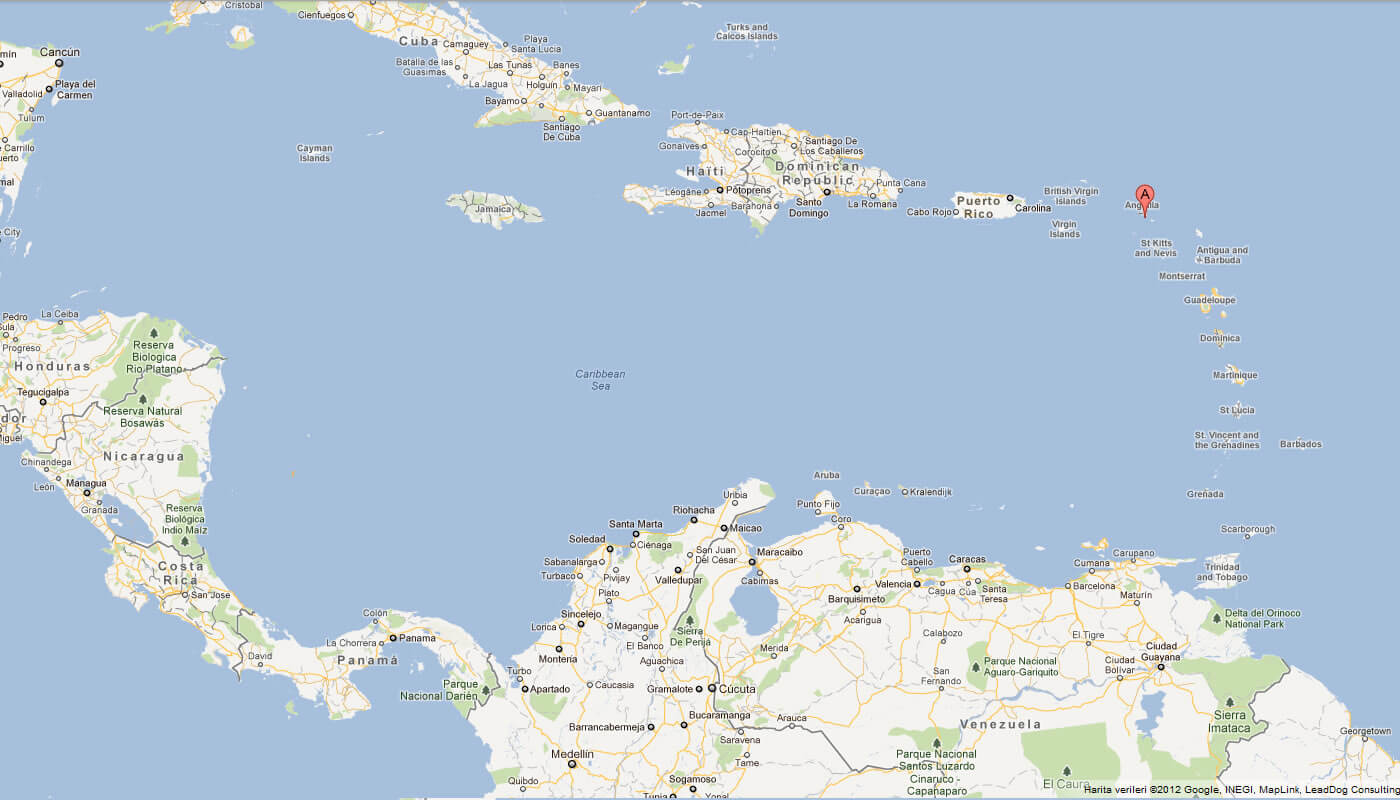 carte de Saint Martin caraibes